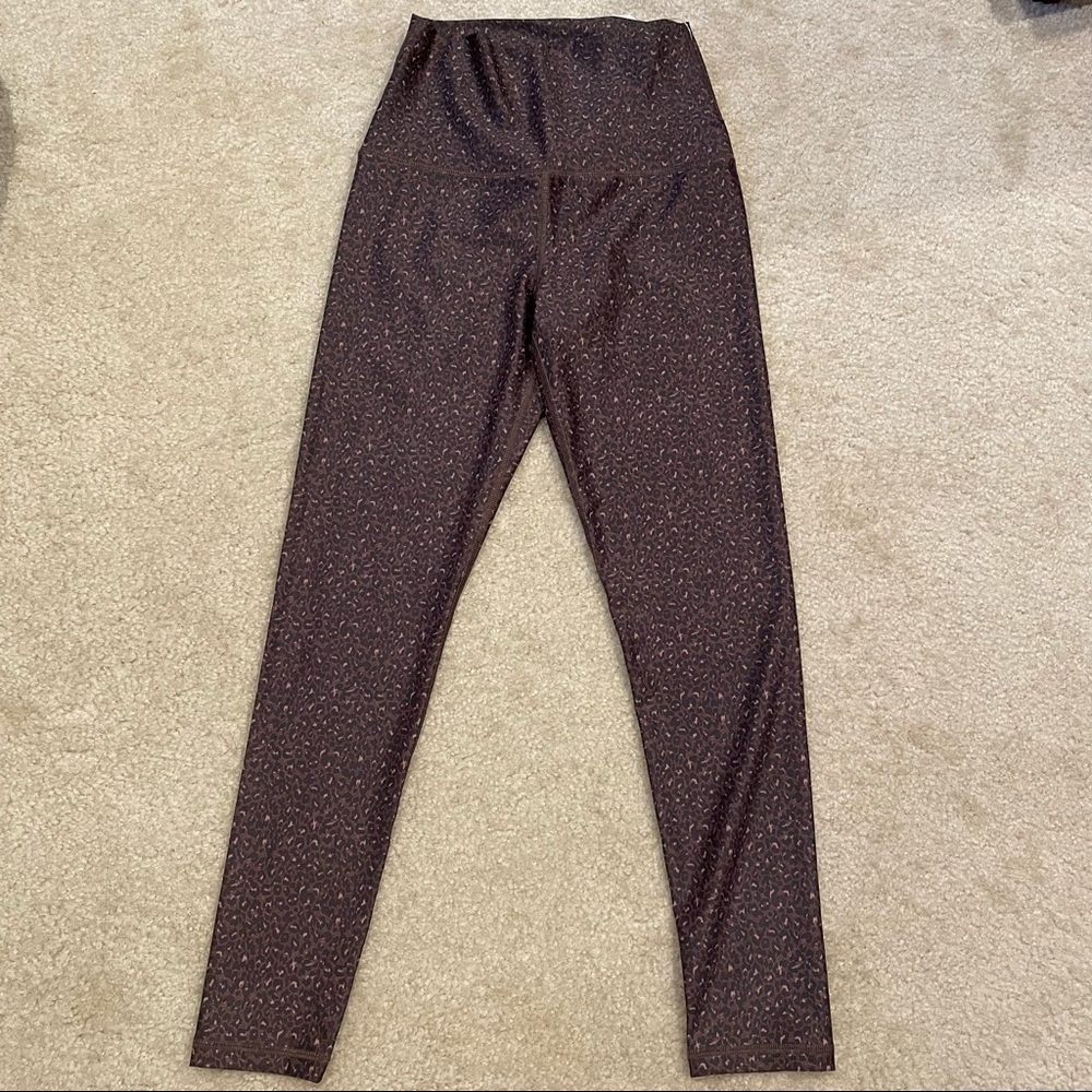 Aerie offline high rise 7/8 legging short inseam brown Leopard size M NWOT